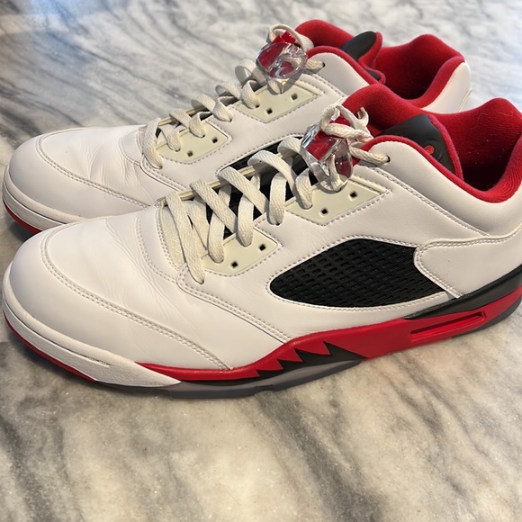 Jordan 5 red thunder low men’s 14 - Picture 3 of 5